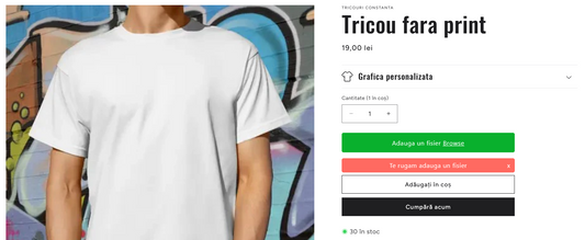 Tricouri personalizate serigrafie Constanta