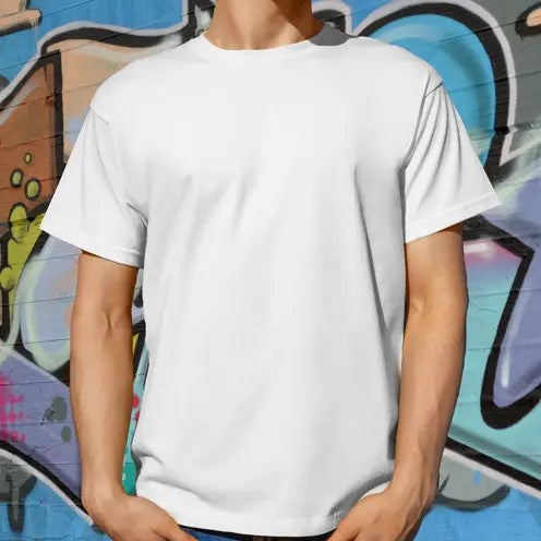 #Tricou alb fara print - personalizare