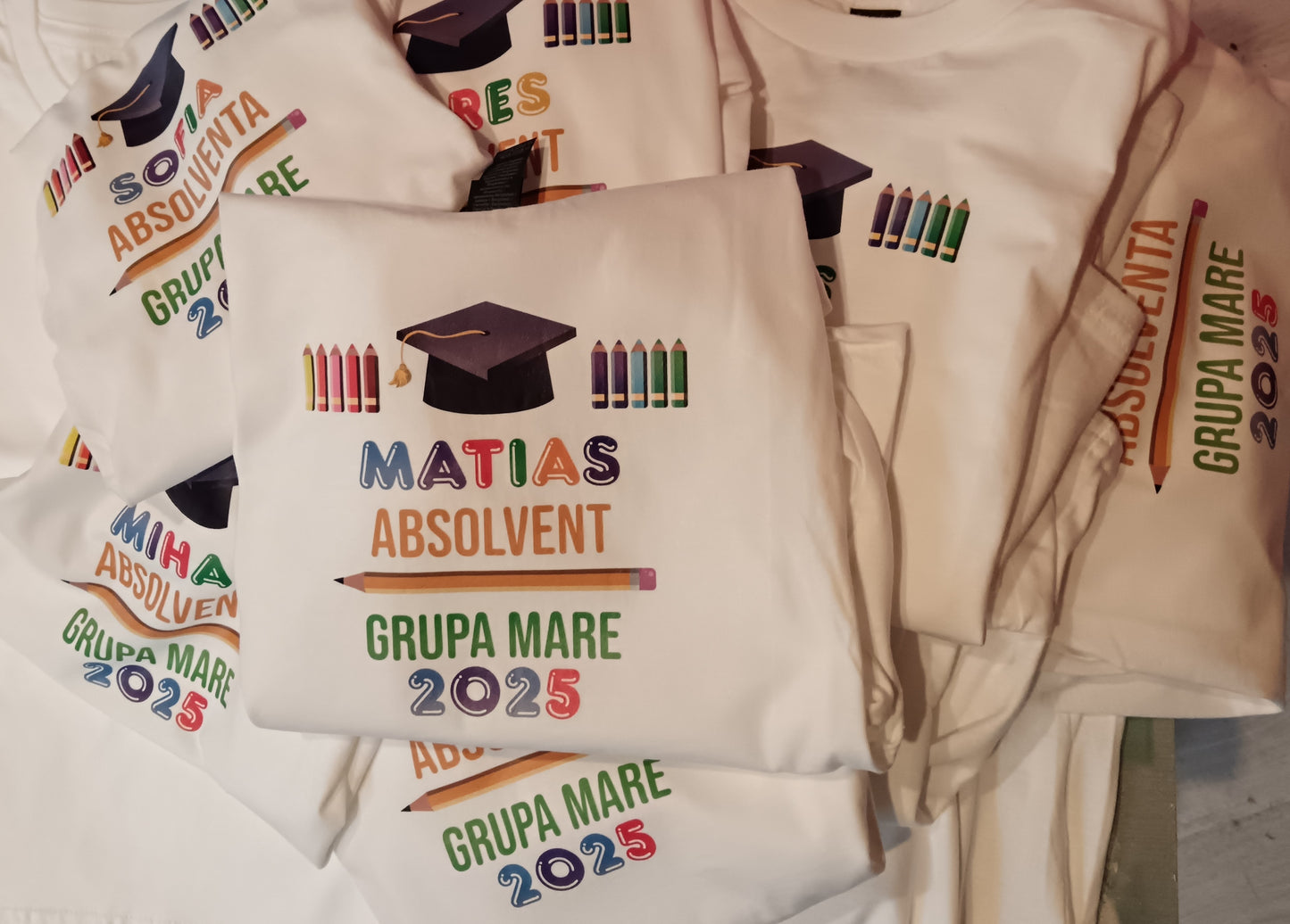 Tricou imprimat absolvire gradinita